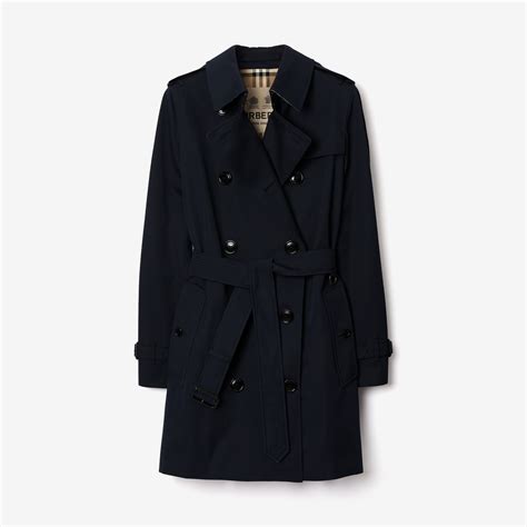 burberry kensington storm blue|Short Kensington Heritage Trench Coat in Coal blue .